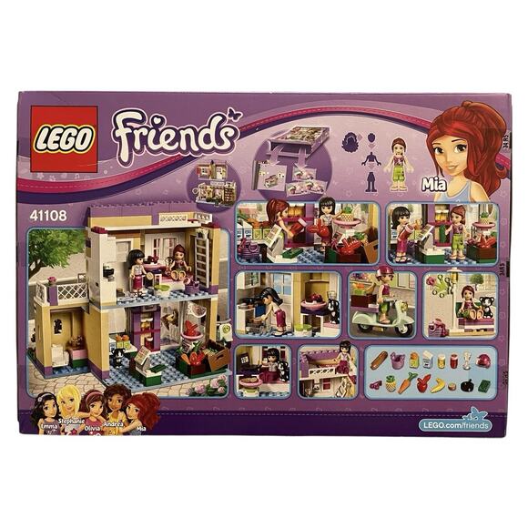 LEGO Friends Heartlake Food Market Set 41108 388 Pieces RETIRED 2015 New Sealed - Picture 2 of 2